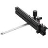 Precision Miter Gauge, Standard Slot 19 X 9.5 Mm, Aluminum Alloy Table Saw Miter Gauge with 45.7 Cm Grating 15 Angle Stops Adjustable Spring Loaded
