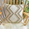Embroidery Woven Tufted Cushion Quilted Pillow Case Cover for Sofa Bed Decor