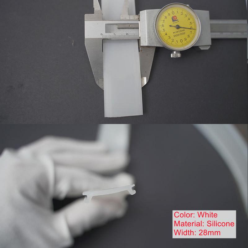 Led Aluminum Profile Silicone Flexible Pc Lampshade Milky White Cover for Cabinet Hard Bar Light Wall Decor Diy Linear Lamps