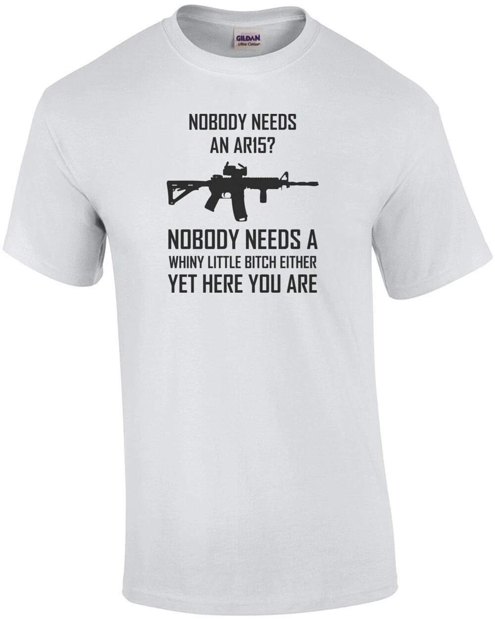 Никому не нужен AR-15? Никому не нужна ноющая футболка - за оружие M