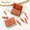 Dragon Ranee Mini Cute Small Lipstick Box Matte 6 Nude Fog Lipstick Red Suits