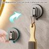 Suction Cup Hooks Wall Mounted Bathroom Clothes Hanger Kitchen Cabinet Door Hooks For Bathroom Tile Glass Surfaces
