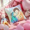 Game Urusei Yatsura Anime Cushion Cover Pattern Printed Pillowcase For Living Room Sofa Cushion Cover & Bedroom Decor