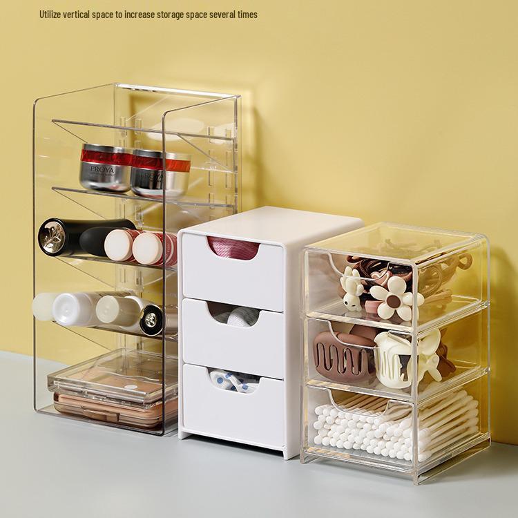 Clear Mirror Cabinet: Compact Storage for Makeup & Lipstick