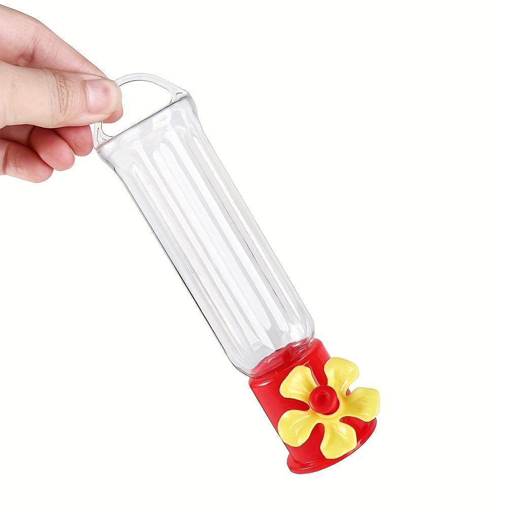 Transparent Hummingbird Feeder with Hanging Wire - Heavy-Duty Plastic Outdoor Bird Feeder, -Fill & Attracts Hummingbirds прозрачный