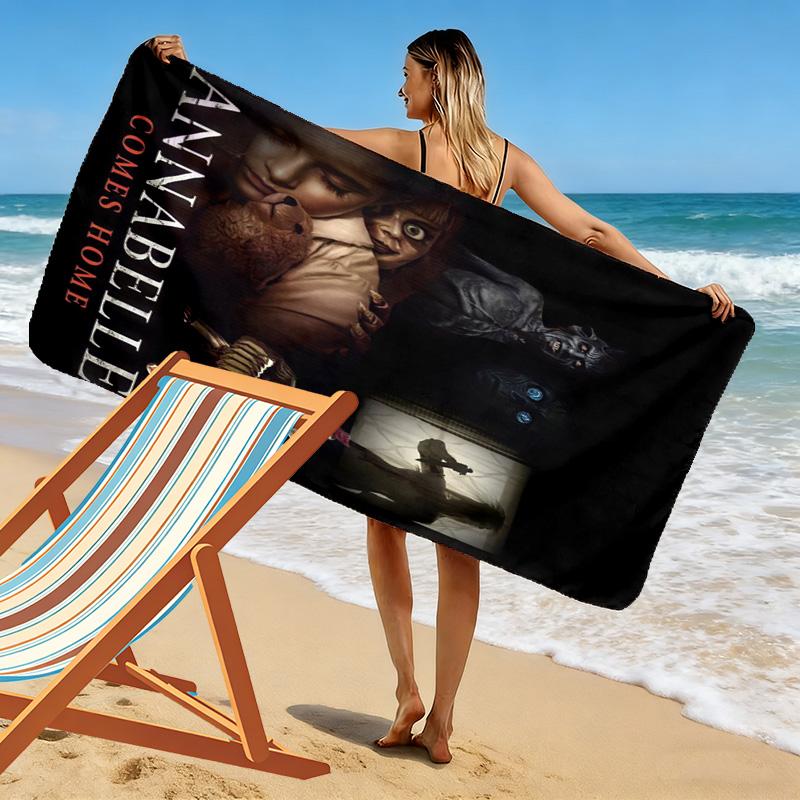Horror Unveiled Beach Towel Outdoor Camping Soft Outdoor Pool Towel Quick-drying Swim Towel Absorbent Bath Towel Beach Towel Comfort Fashion Beach