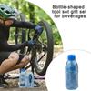 Multifunctional 15 in 1 Bottle Shaped Tool Set Includes Particles Clear Case