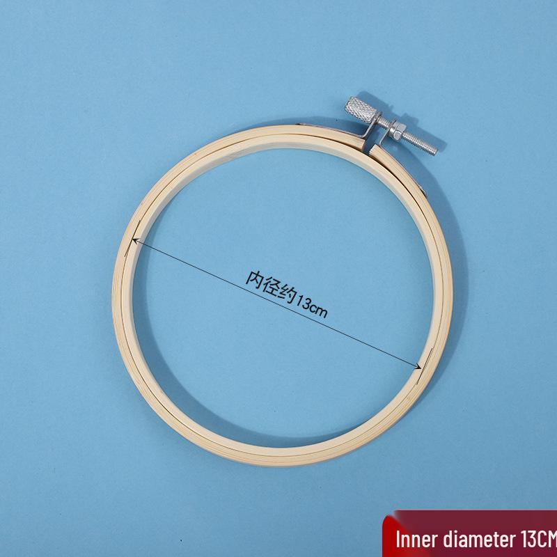 Handmade DIY Cross-Stitch Round Moso Bamboo Embroidery Hoop Frame Holder
