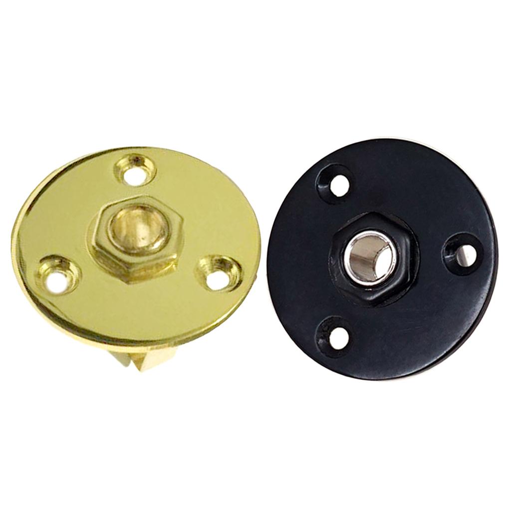 Guitar Round Plate Jack Iron Copper Output Socket Replacement Parts for Electric Guitar Bass
