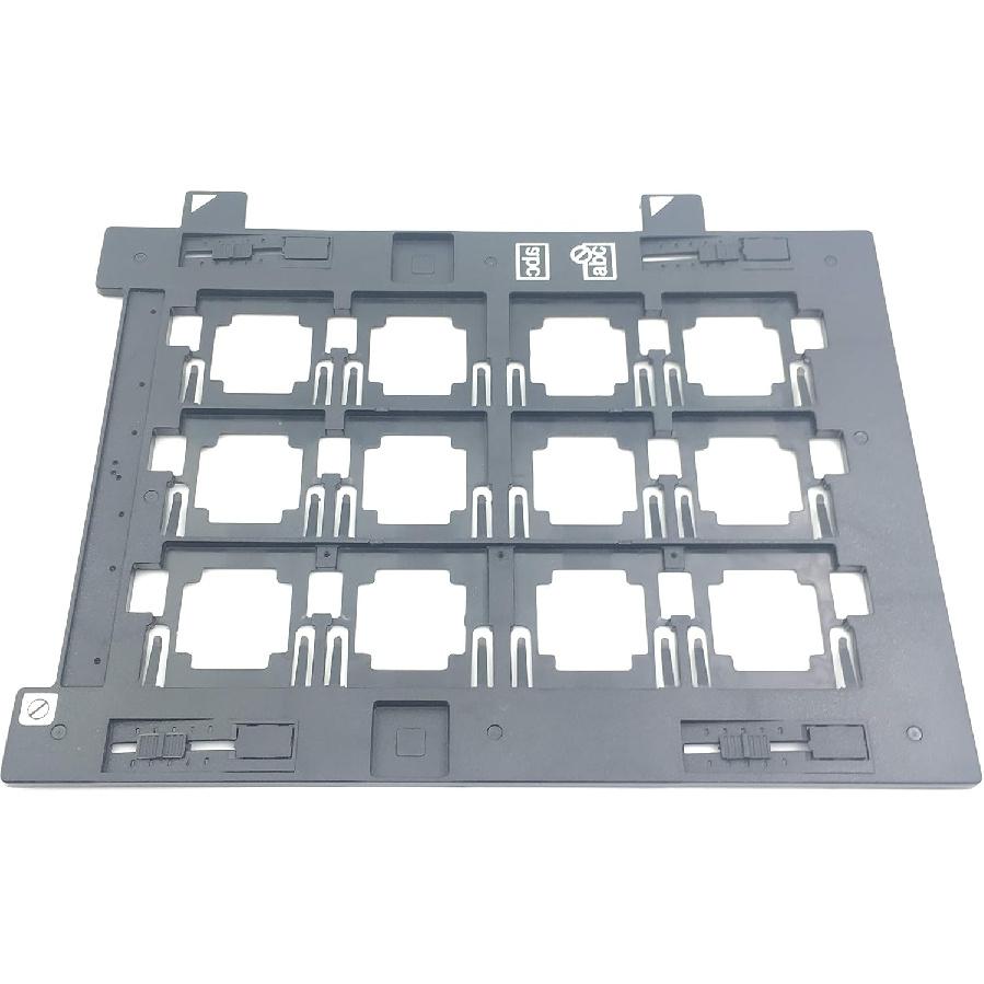 

(Держатель слайдов на 12 отверстий 35 мм Держатель для негативов Сканер фотографий Держатель для кинопленки Держатель для слайдов Совместим с Epson Perfection V700 V750 V800 V850