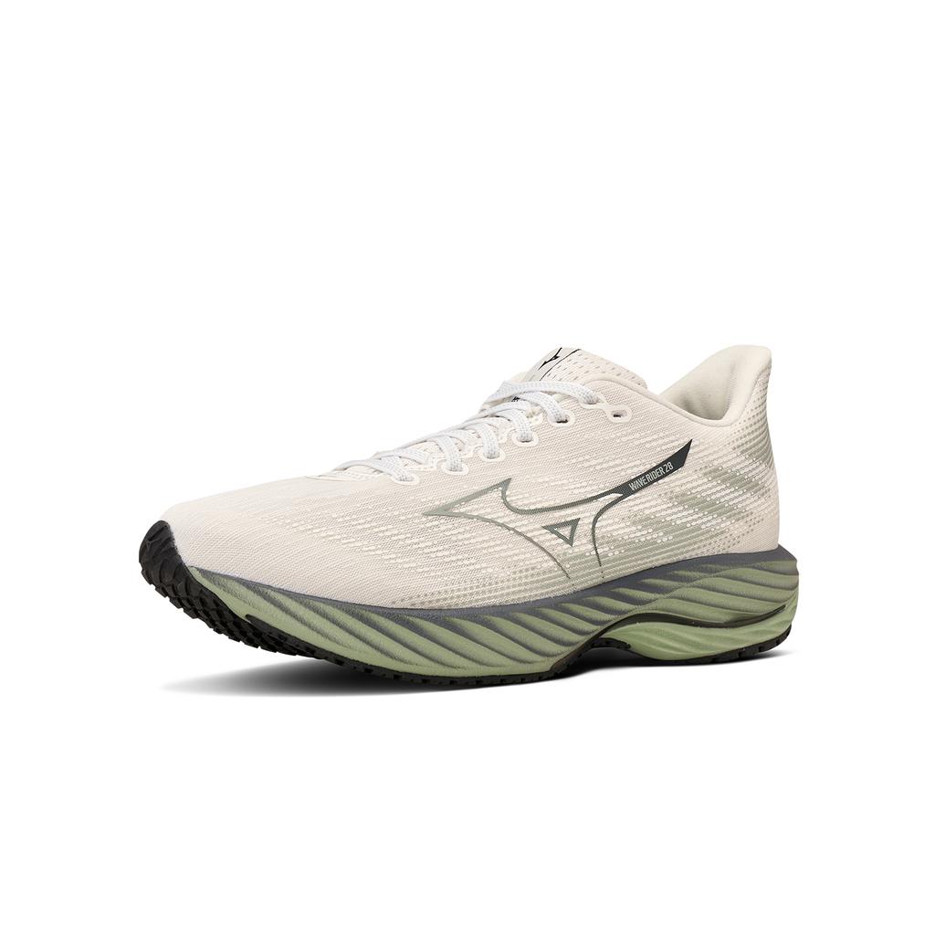 Mizuno Wave Rider 28 Comfortable Low-Top Training Long-Distance Short-Distance Urban Commuting Running Shoes Unisex sneaker Green J1GC240560