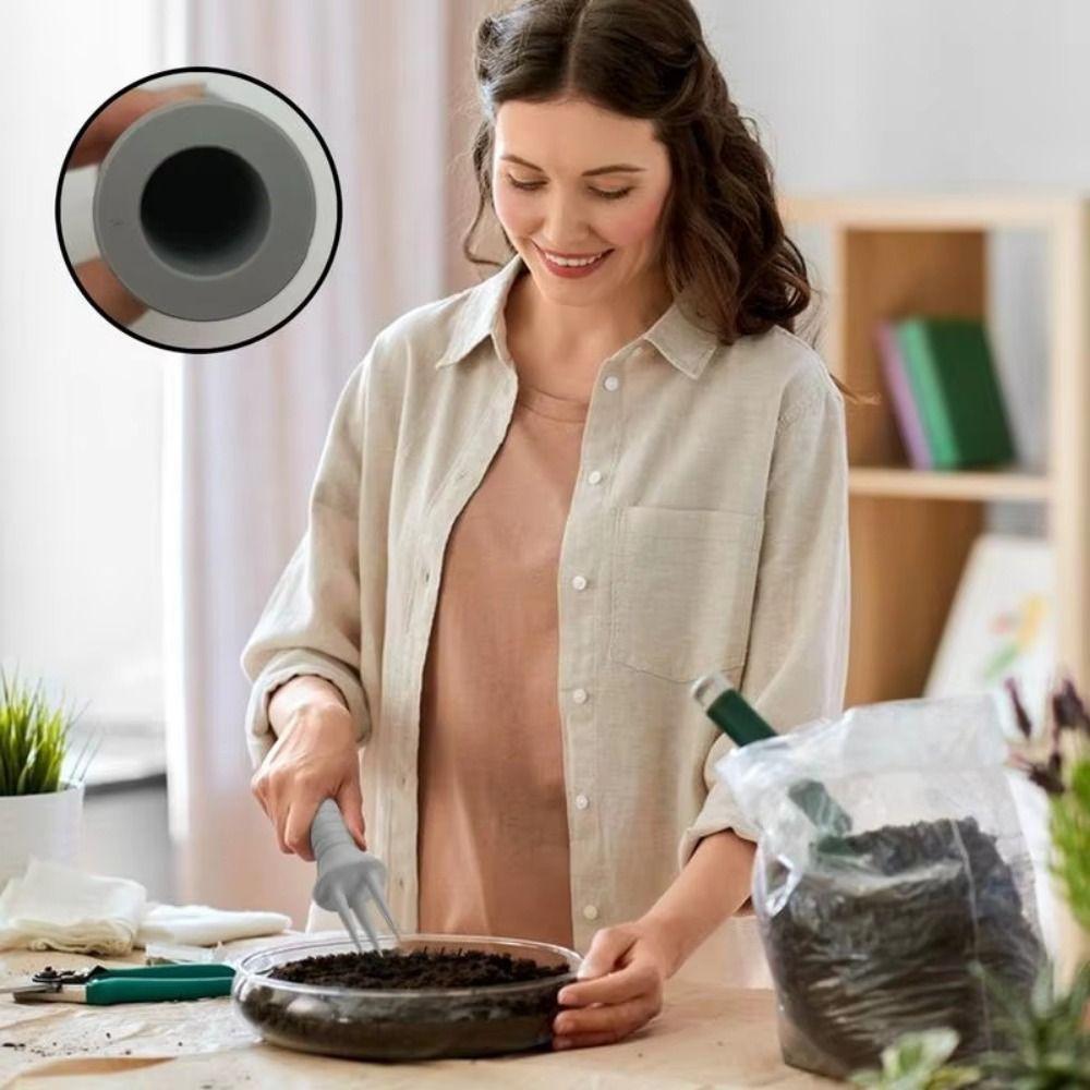 Ergonomik Saplı Toprak Havalandırıcı Saklama Deliği Çapa Aleti Büyüme Desteği El Çapası Bahçe