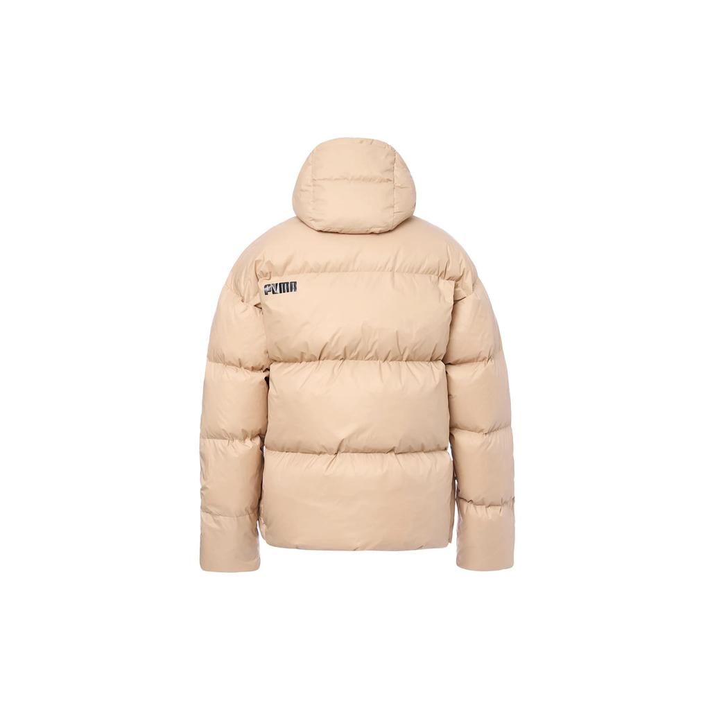Puma Down Jackets Men's Khaki Hooded Moderate (Unisex) Down Jackets 678334 84