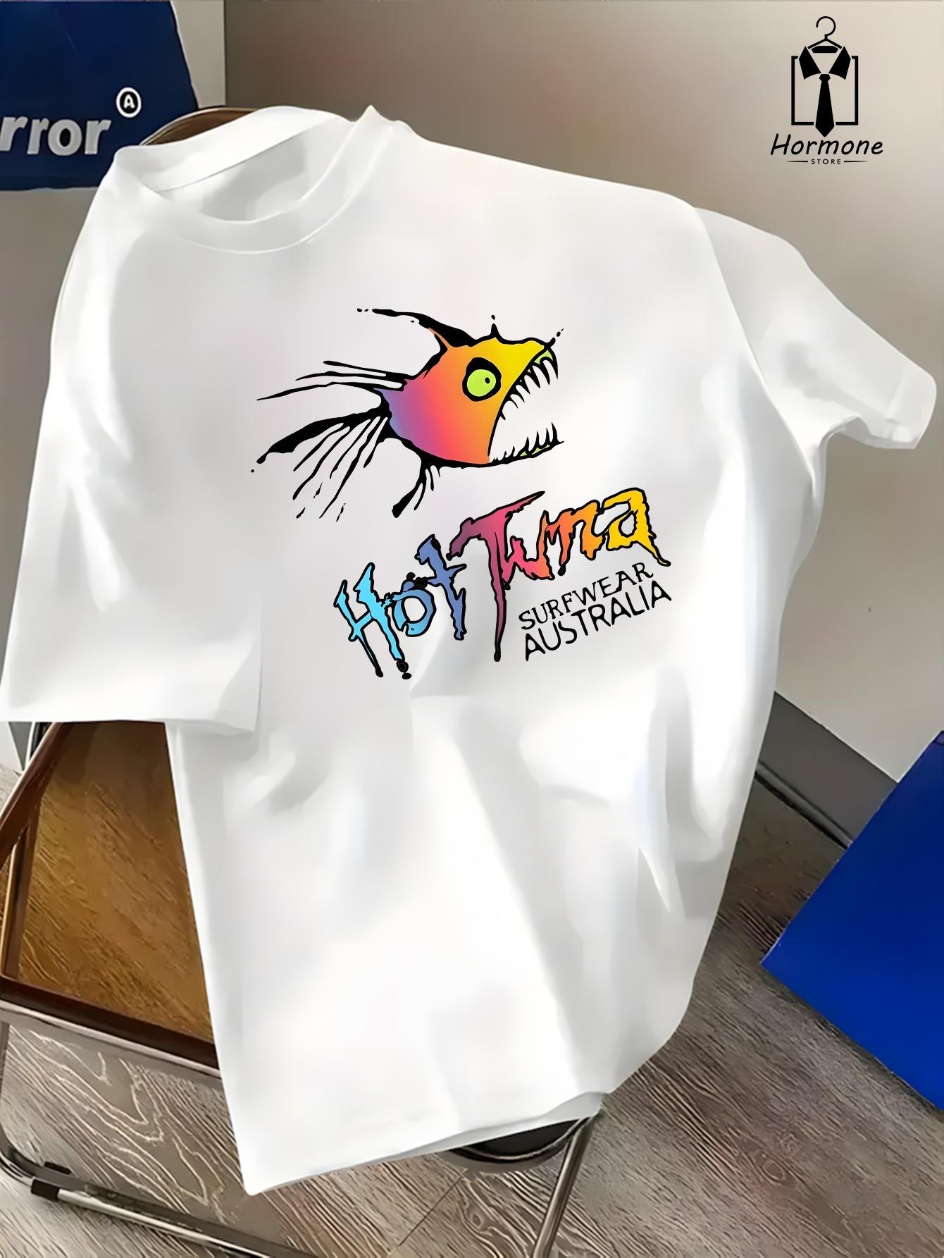 Mens New Summer 100 Cotton Tshirt with Cool Color Print Casual Summer Mens Shortsleeved Trendy and Versatile Fashionable S