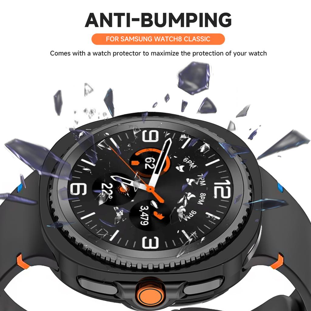 Soft TPU Protector Case For Samsung Galaxy Watch 8 Classic 8 40 44mm Hollow Out Watch Cover Protective Bumper Shell