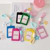 Dopamine Star Card Holder: PU Leather ID and Campus Meal Card Protector