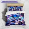 3pcs Sonic1 Design Cover Set - HD Printed Bedding with 1 Cover and 2 Pillowcases - Perfect for Home and Dorm Decor