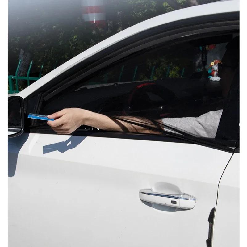 Universal Car Sunshade Curtains Side Window Shades for SUV Mosquito Repellent Mesh Net Auto Accessories