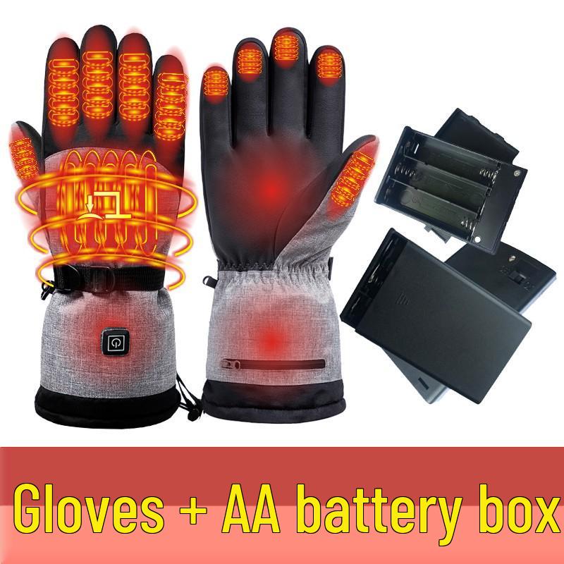 Smart Heated Waterproof Ski Gloves for Sports & Motorcycling