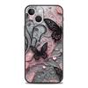 Fashionable Butterfly Flower Pattern Phone Case Cover for iPhone 17 16 15 14 13 12 11 Pro Max 17 Air Plus Soft TPU Shell Fundas