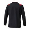 Volleyball wear BASIC short-sleeved training top V2MEC531 Unisex Black x Chinese Red M