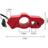 Motorcycle Modified Handlebar Lock Helmet Anti-theft Lock Electric Vehicle Dirt Bikes Aluminum Alloy Handlebar Fixed Horn Lock