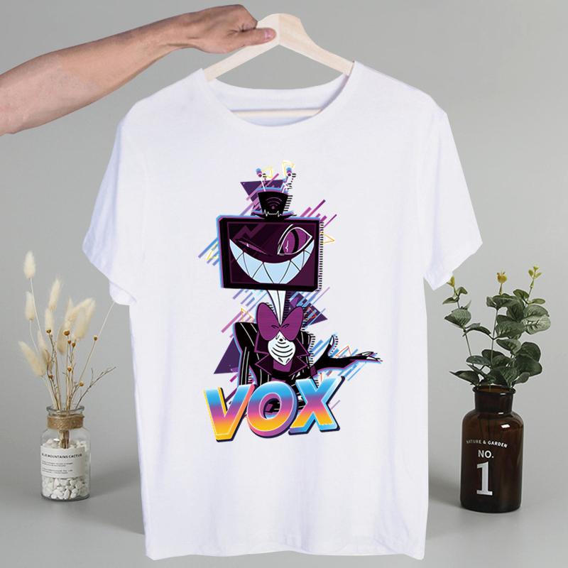 Hazbin Hotels Alastor Men's Tshirt Cute Printing Shirt Mens Fashion T-Shirt for Men Casual Tops Short Sleeve Shirt