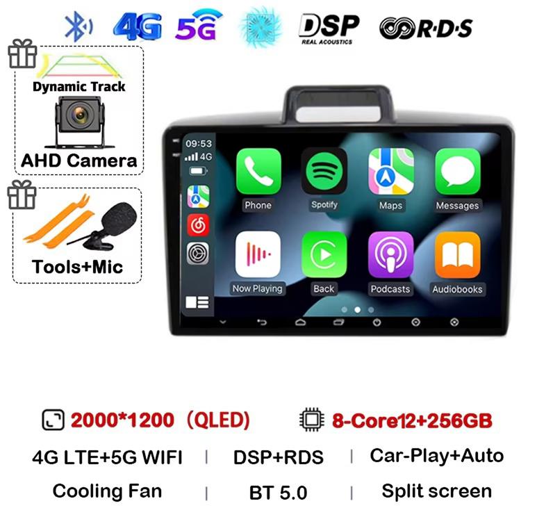 Android 14 Carplay Auto Car Radio For Toyota Corolla Axio 2 Fielder 3 E160 2012-2021 Navigation GPS Multimedia Player 360 Camera