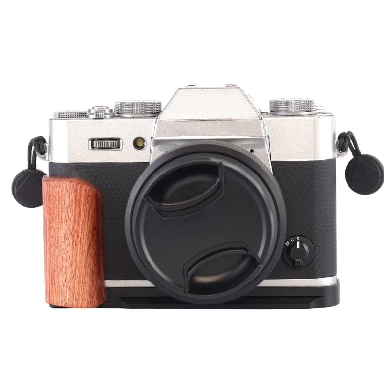 Quick Release L Plate with Wood Handle for XT30 XT30ii XT20 XT10 Camera Wood Handgrip Camera Tripod QR Plate Board Replacement