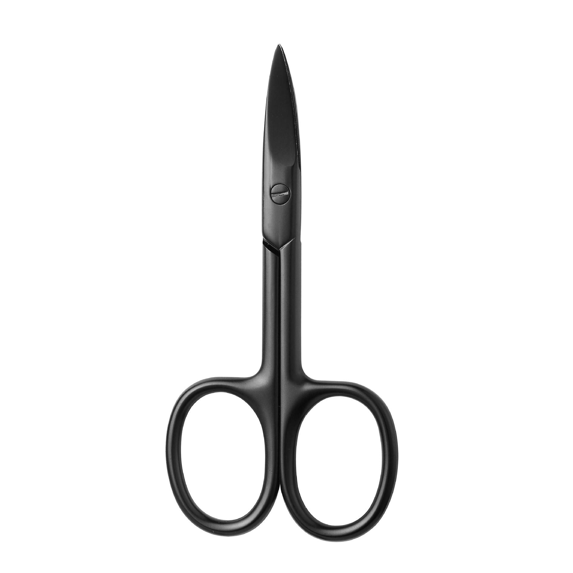 

Острые вееры из нержавеющей стали, маленькие ножницы, макияж, удобная ручка, борода, стрижка бороды, косметические волосы в носу, подравнивание бровей чёрный