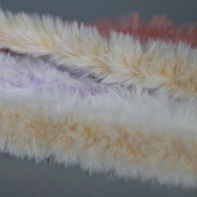 1M 15mm Plüsch Imitat Kaninchenfell Bandbänder Pelzige Besätze DIY Puppen Twist Draht Stiel Heimdekor Nähen Kostümzubehör