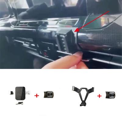 1Set ABS Material For 2021-2022 Volkswagen VW Golf 8 MK8 Gravity Linkage Special Car Phone Holder Fixed Bracket Stand Mobile