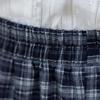 Korean Style Retro Plaid Midi Skirt