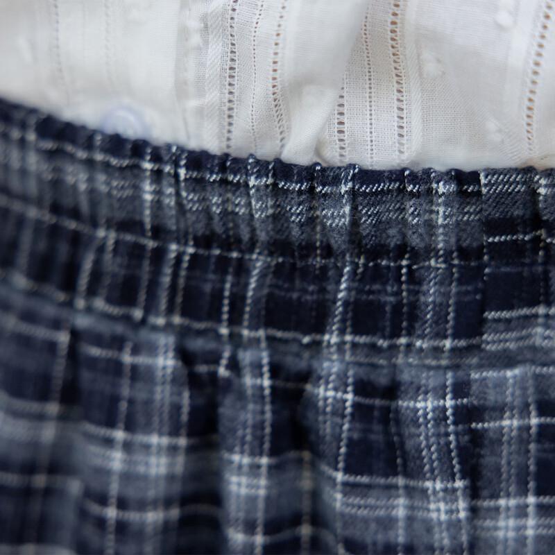 Korean Style Retro Plaid Midi Skirt