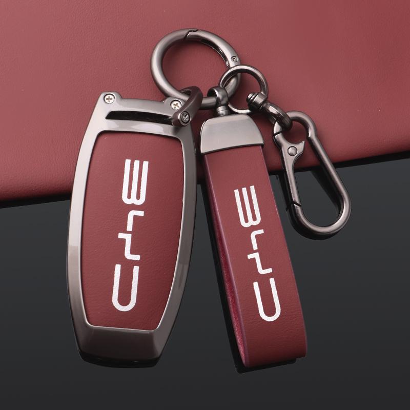Zinc Alloy Leather Car Key Case Byd Song Plus Atto 3 Han Ev Tang Dm Qin Yin Dolphin Key Holder Car Key Case