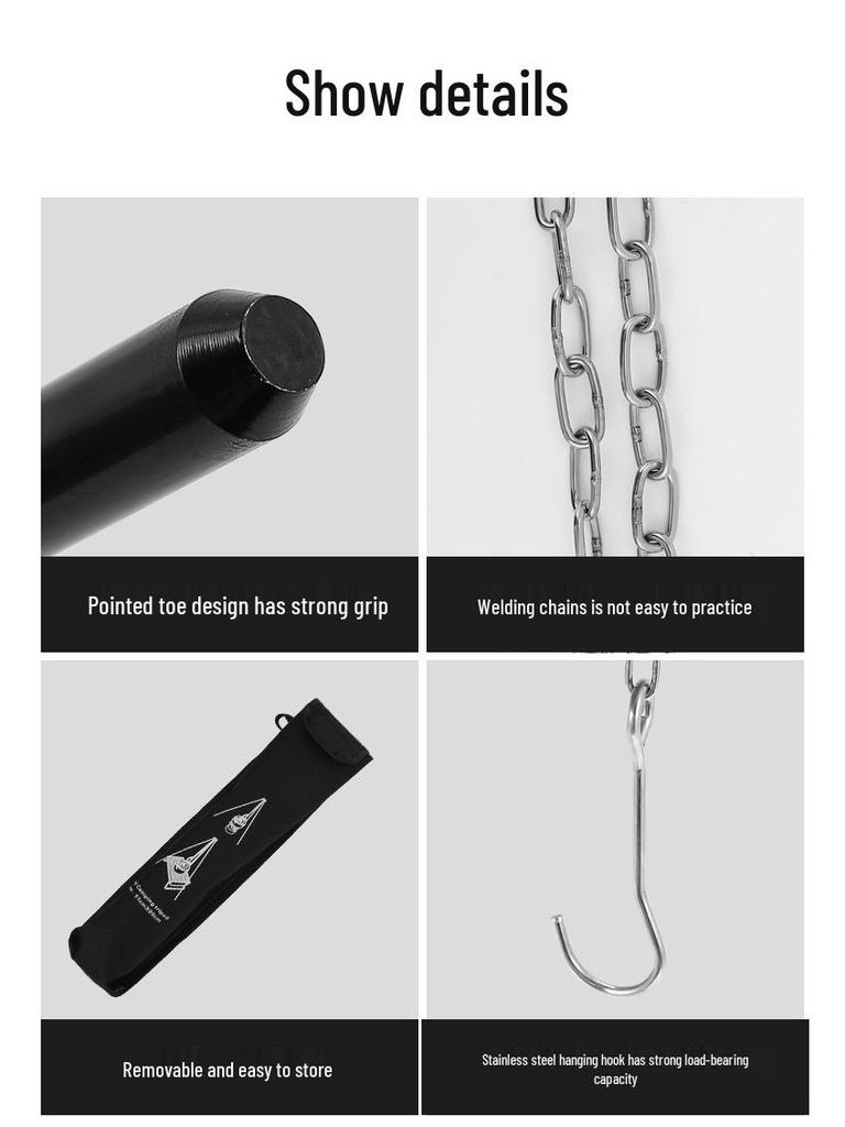 Aluminum Alloy Camping Tripod for Bonfire & Picnic Cooking