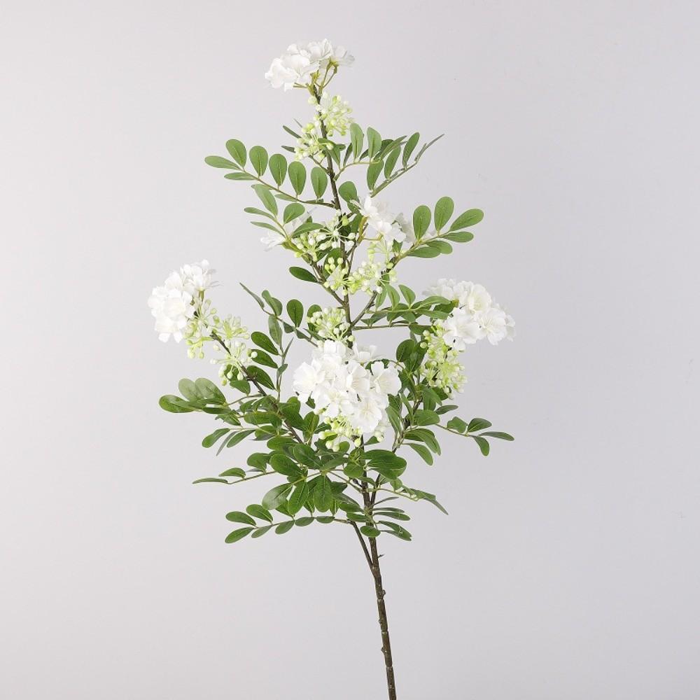 Green Leaves Artificial Pagoda Tree Flower Real Touch Faux Flower Branch Home Living Room Decor