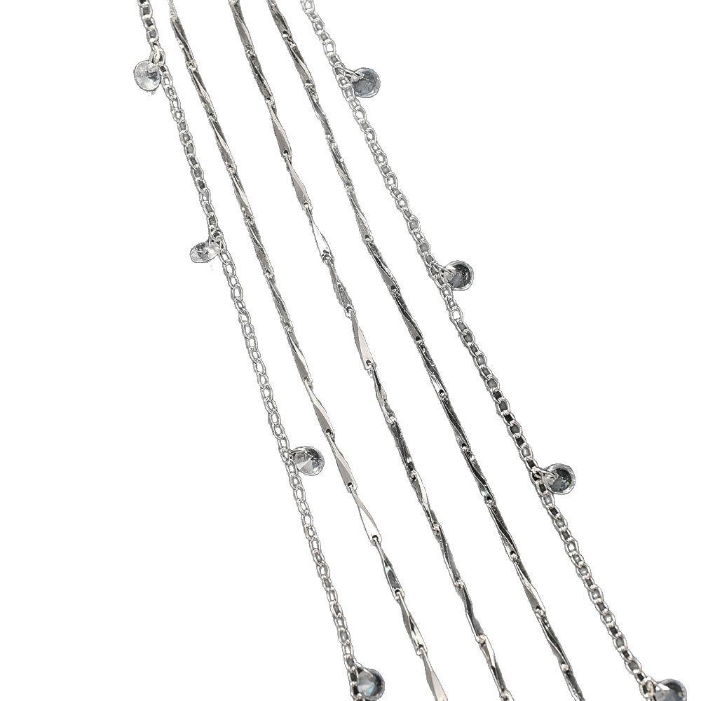 Bohemian Bride Rhinestone Forehead Chain - Light Luxury Hair Accessories for Women