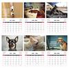 2026 Wall Calendar Funny Desk Dogs Calendar Jan. 2026 - Dec. 2026 12-Month Calendar for Home Office Wall Decor