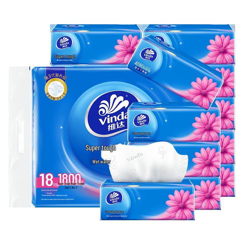 Vinda Hängende Taschentuchbox – Haushalts-Ökonomiepack für Händewischen und Toilettenpapier