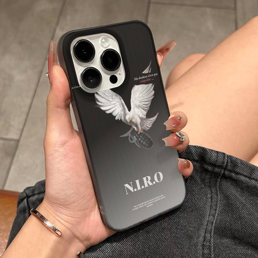 

N-NIRO OX7 Phone Case For IPhone 17 16 15 14 Plus 13 12 11 Pro Max Pro Wave Corrugated Cover iPhone 14 plus