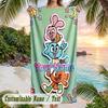 Amazing World of Gumball Beach Towel, Personalized Custom Text, Quick Dry Soft Large Towel For Swimming Pool Travel