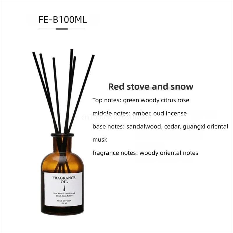 100ml Fireless Aromatherapy Essential Oil Rattan Aroma Bedroom Toilet Deodorant Household Decoration Gift Diffuser Air Freshener
