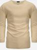 Men's Spring 2026 V-Neck Long Sleeve Linen-Cotton Casual Shirt