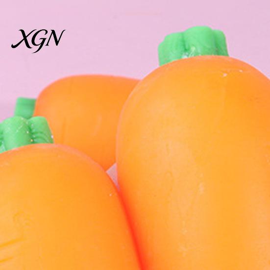 Anxiety Relief Toy 1/2/3Pcs Simulated Carrot Squeeze Soft Stretchy Stress Relaxation Ball Vegetable Sensory Students Office Workers Anti-anxiety