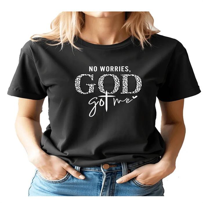 Summer Round Neck Printed Short Sleeved Fashionable Casual Cute Women's T-shirt