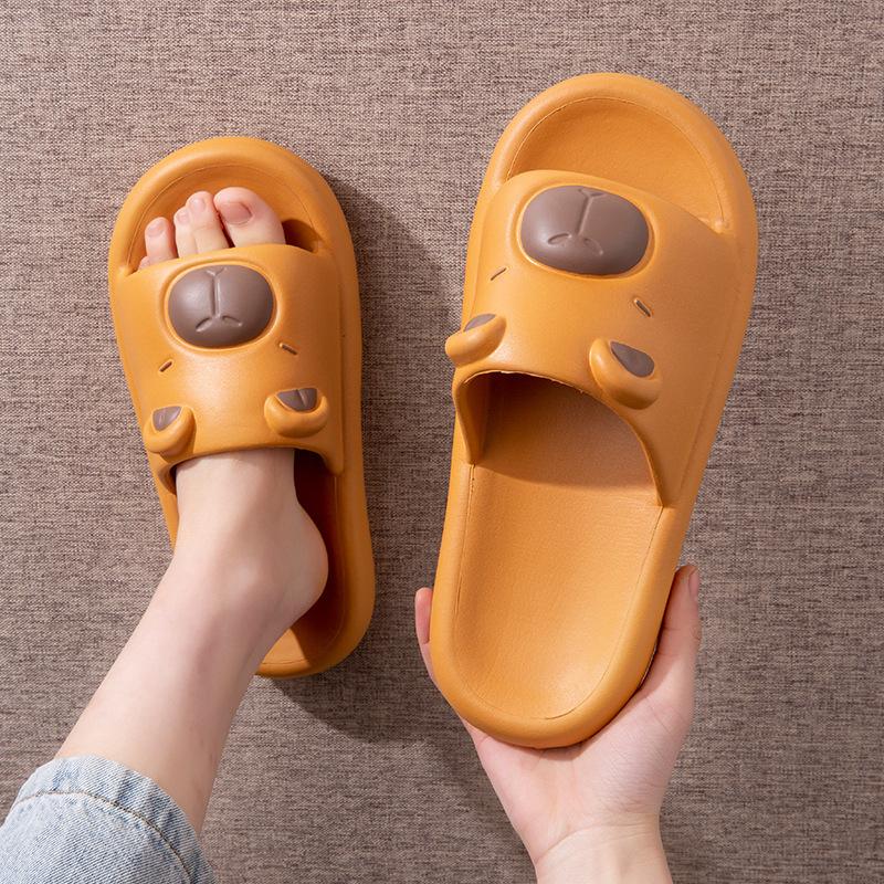 

Тапочки Kapibara женские летние 2025 новые парные домашние тапочки нескользящие для детей среднего и старшего возраста классные тапочки мужские 44-45 (recommended to shoot one size larger)