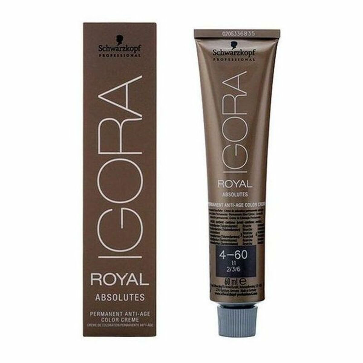 

Schwarzkopf Igora Royal Absolutes Permanent Anti-Aging Dye 4.04579E+12 No. 4-60 No. 4-60 60 ml