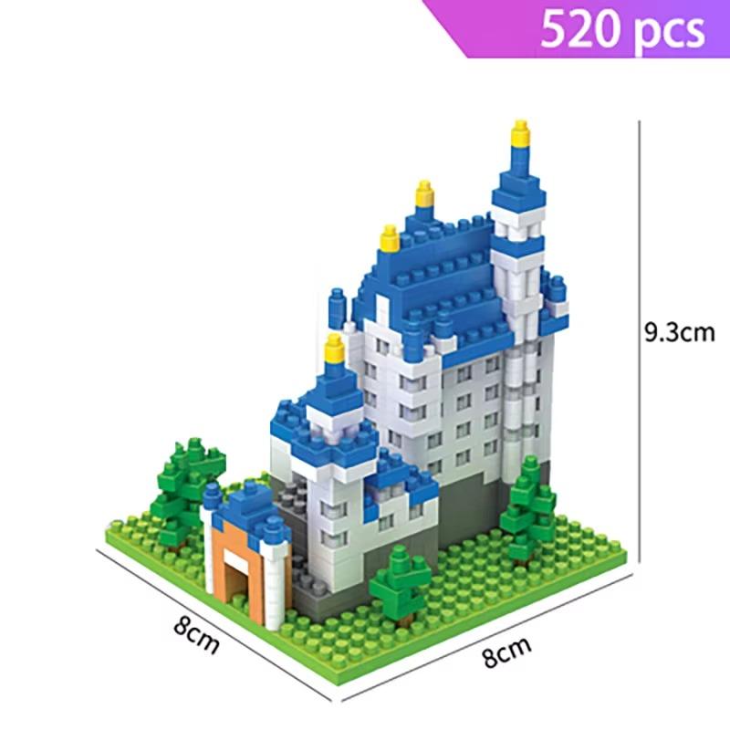Mini Architecture Blocks Building Kits Pyramids Leaning Tower of Pisa Eiffel Tower Big Ben Rome Colosseum Expert Micro Bricks Se