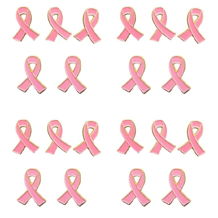 Breast Cancers Awareness Pins Small Ribbon Lapel Pins Metal Brooch Hope Ribbon Pins Gift for Girls Women Girls Clothes